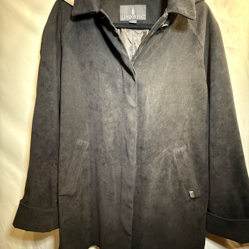 London Fog Women's Dark Gray Trench Coat